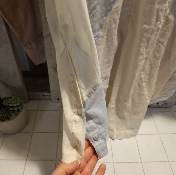 Free people pastel rainbow button down - Picture 8 of 16